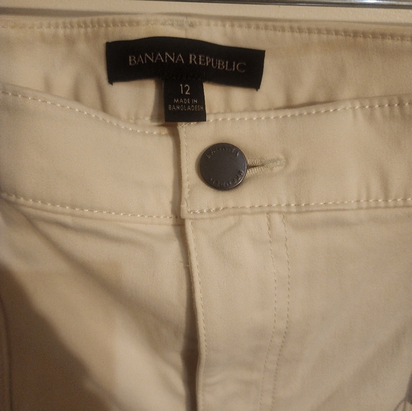 Banana Republic Cargo Sloane Pants Creme/Winter white - Picture 6 of 9